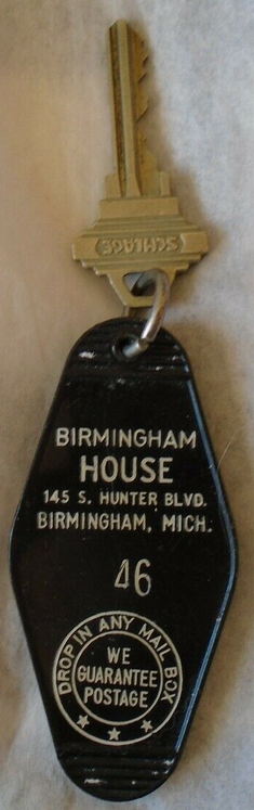 Birmingham House - ROOM KEY